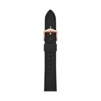 18 mm Siyah LiteHide™ Deri Kayış