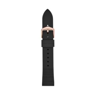 18 mm Siyah Silikon Kayış