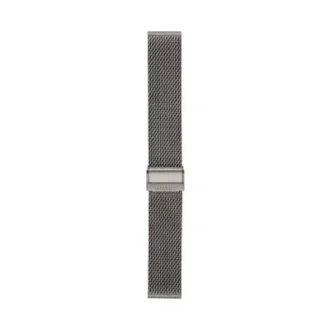 22 mm Duman Rengi Paslanmaz Çelik Mesh Bilezik