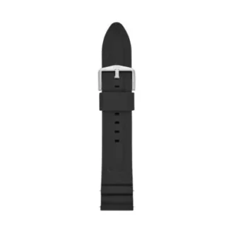 22 mm Siyah Silikon Saat Kayışı