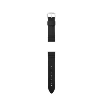 22 mm Siyah Silikon Saat Kayışı