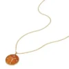 Aries Sutton Zodiac Altın Rengi Paslanmaz Çelik Kırmızı Carnelian Kolye Aries Sutton Zodiac Altın Rengi Paslanmaz Çelik Kırmızı Carnelian Kolye