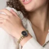 Carlie Üç İbreli Altın Rengi Paslanmaz Çelik Saat Carlie Üç İbreli Altın Rengi Paslanmaz Çelik Saat
