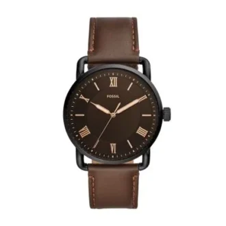 Copeland 42 mm Üç İbreli Kahverengi Deri Saat