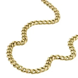 Ellis Core Chains Altın Rengi Paslanmaz Çelik Zincir Kolye