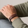 Everett Topstitch Kahverengi Deri Kayışlı Bileklik Everett Topstitch Kahverengi Deri Kayışlı Bileklik