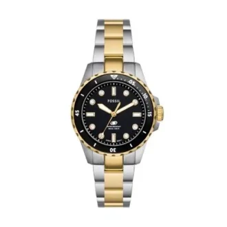 Fossil Blue Dive Üç İbreli İki Tonlu Paslanmaz Çelik Saat