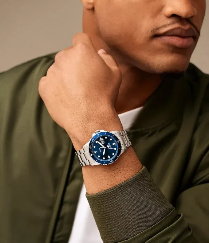 Fossil Blue Dive Üç İbreli Tarih Paslanmaz Çelik Saat Fossil Blue Dive Üç İbreli Tarih Paslanmaz Çelik Saat