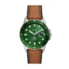 Fossil Blue Dive Üç İbreli Tarih Tan LiteHide™ Deri Saat Fossil Blue Dive Üç İbreli Tarih Tan LiteHide™ Deri Saat