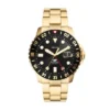 Fossil Blue GMT Altın Rengi Paslanmaz Çelik Saat Fossil Blue GMT Altın Rengi Paslanmaz Çelik Saat
