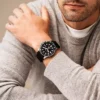 Fossil Blue GMT Siyah Silikon Saat Fossil Blue GMT Siyah Silikon Saat