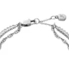Heritage D-Link Glitz Gümüş Rengi Pirinç Zincir Tenis Bilezik Heritage D-Link Glitz Gümüş Rengi Pirinç Zincir Tenis Bilezik