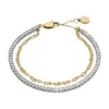 Heritage D-Link Glitz İki Tonlu Paslanmaz Çelik Tenis Bilezik Heritage D-Link Glitz İki Tonlu Paslanmaz Çelik Tenis Bilezik