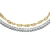 Heritage D-Link Glitz İki Tonlu Paslanmaz Çelik Tenis Bilezik Heritage D-Link Glitz İki Tonlu Paslanmaz Çelik Tenis Bilezik