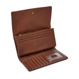 Logan Deri RFID Kapaklı Clutch Cüzdan