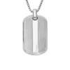 Makine Tırtıllı Dokulu Paslanmaz Çelik Dog Tag Kolye Makine Tırtıllı Dokulu Paslanmaz Çelik Dog Tag Kolye