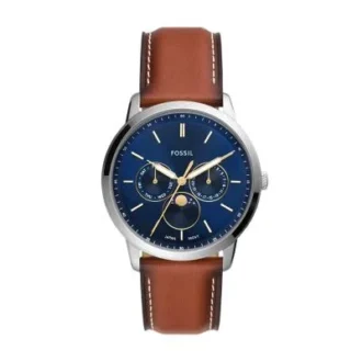 Neutra Moonphase Çok Fonksiyonlu Kahverengi Deri Saat