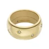 Sadie Shine Bright Altın Rengi Paslanmaz Çelik Fidget Band Yüzük Sadie Shine Bright Altın Rengi Paslanmaz Çelik Fidget Band Yüzük