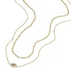 Sutton Evil Eye Altın Rengi Paslanmaz Çelik Çok Sıralı Kolye Sutton Evil Eye Altın Rengi Paslanmaz Çelik Çok Sıralı Kolye