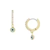 Sutton Evil Eye Pirinç Halka Küpe Sutton Evil Eye Pirinç Halka Küpe