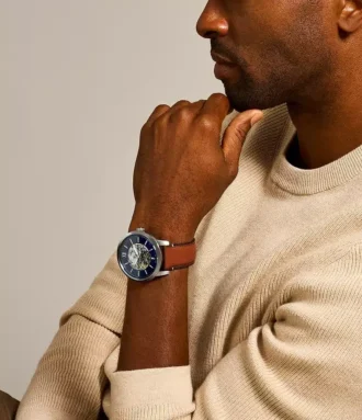 Townsman 48 mm Otomatik Açık Kahverengi Deri Saat