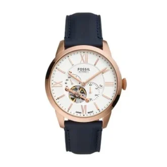 Townsman Otomatik Donanma Mavisi Deri Saat